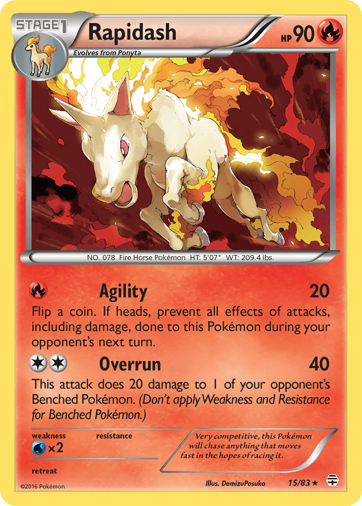 Rapidash Generations card
