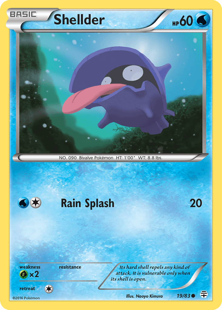 Shellder Generations card