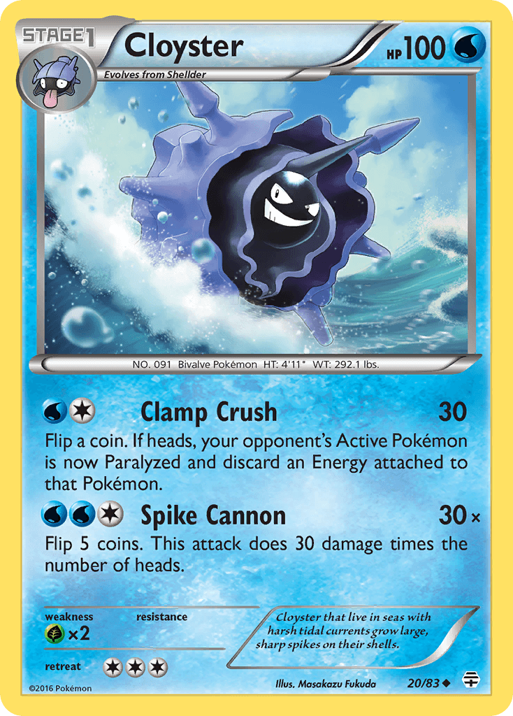 Cloyster Generations card