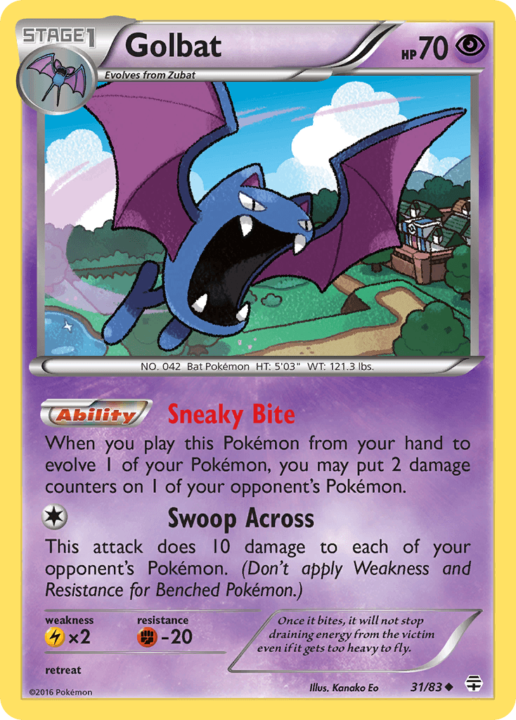 Golbat Generations card