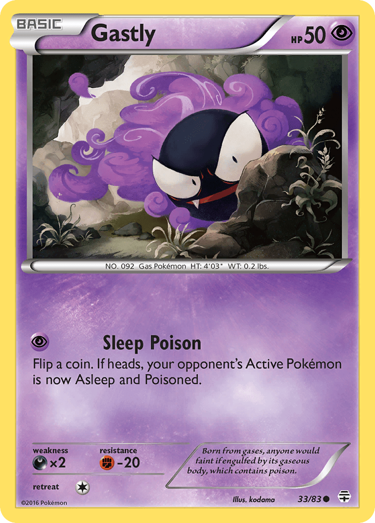 Gastly Generations card