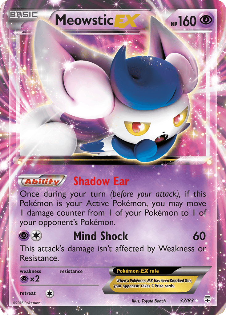 Meowstic-EX Generations card