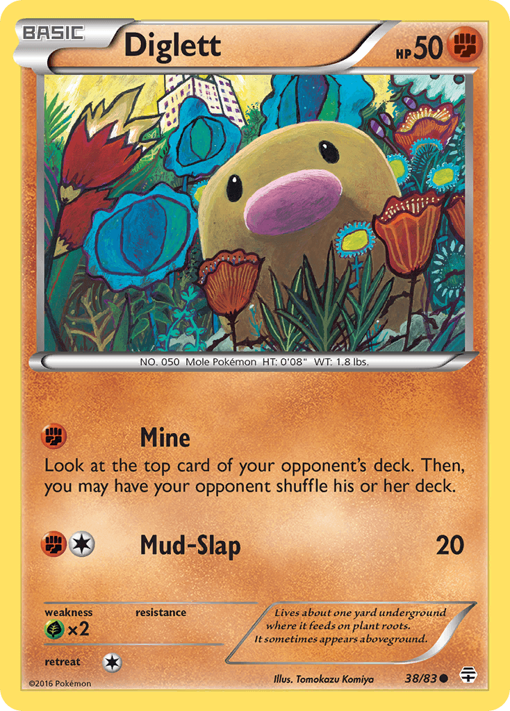 Diglett 寶可夢 card