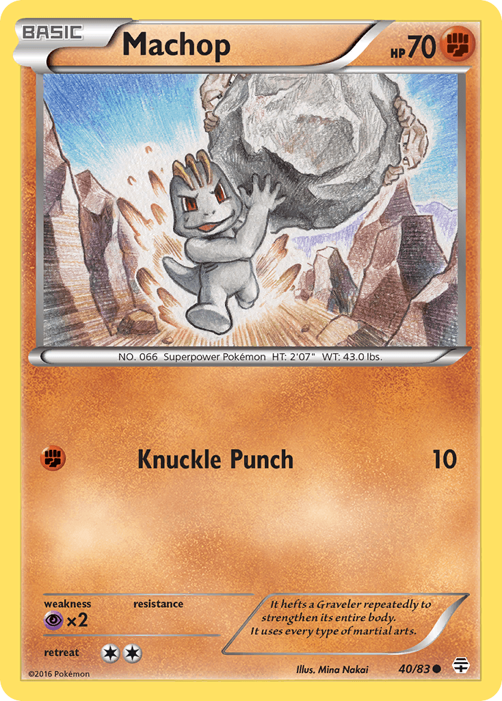 Machop Generations card