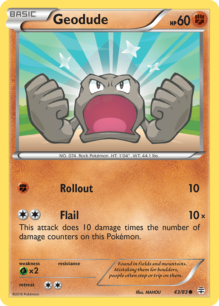 Geodude Generations card