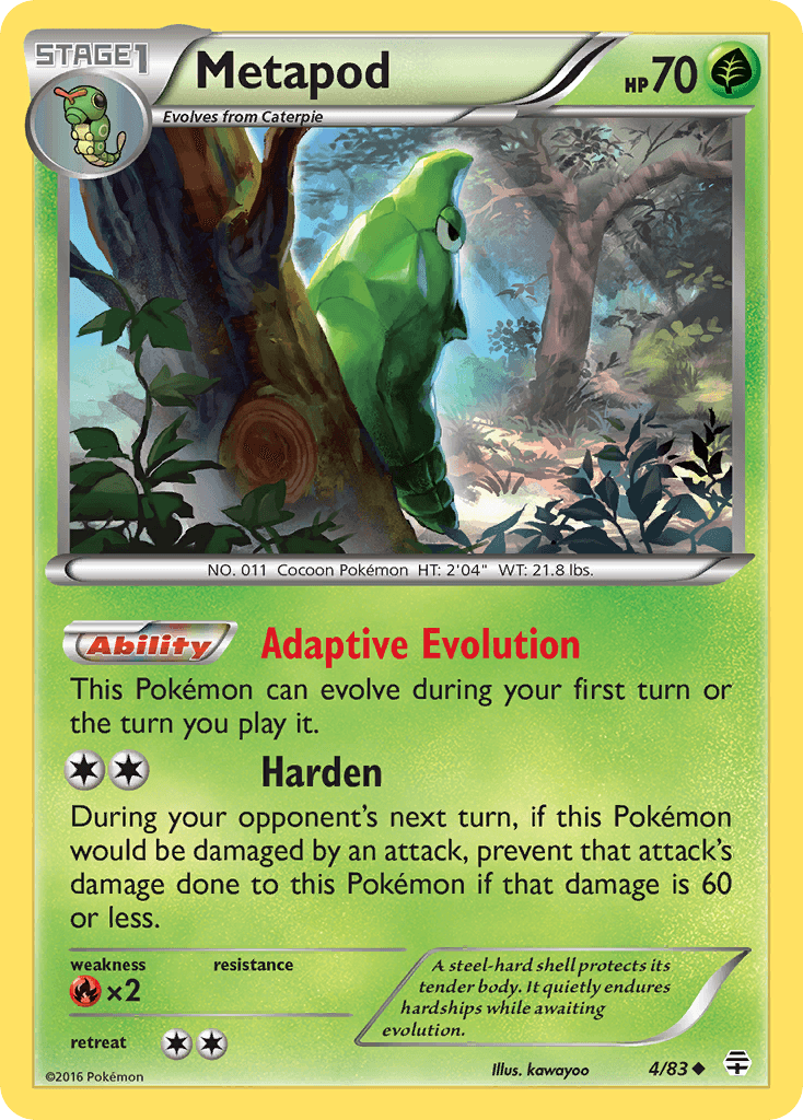 Metapod Generations card