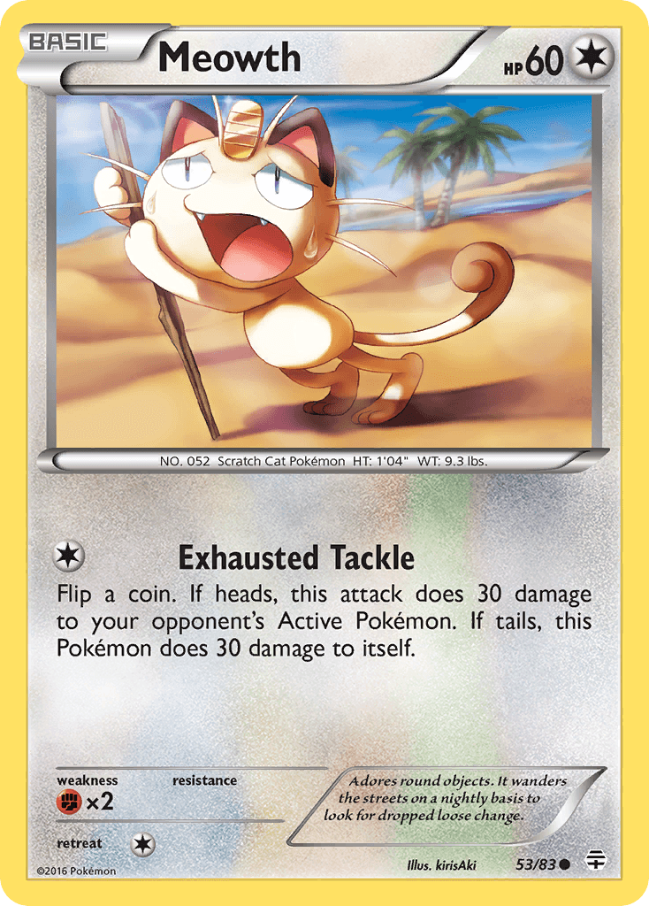Meowth Generations card