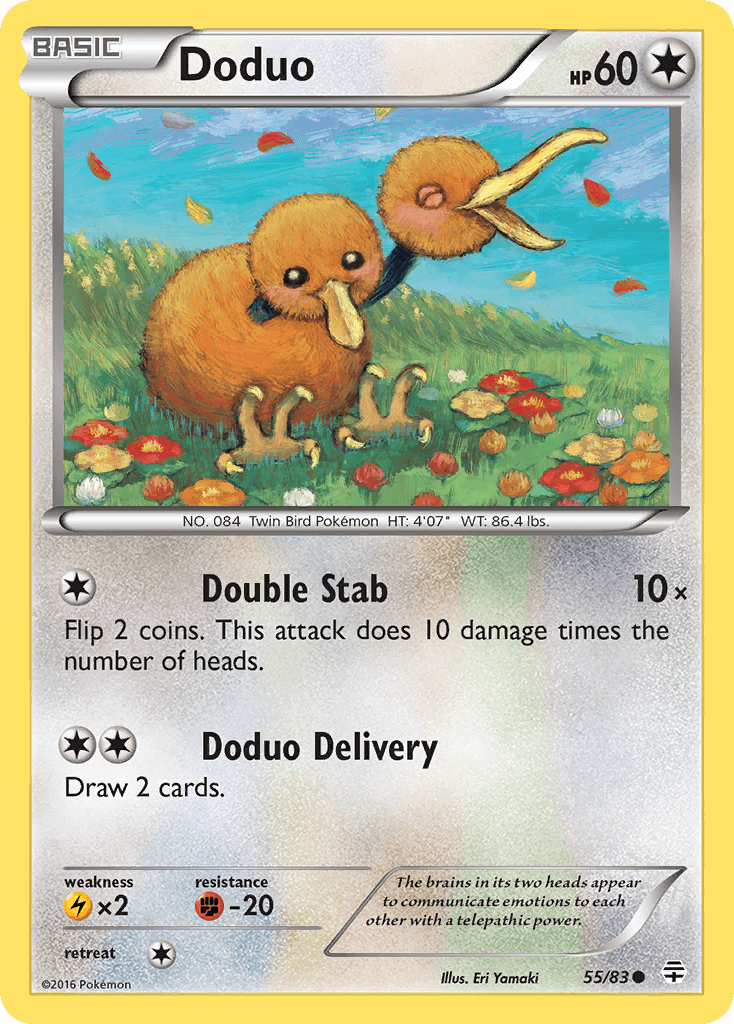 Doduo 宝可梦 card