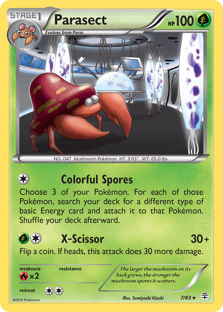Parasect Generations card