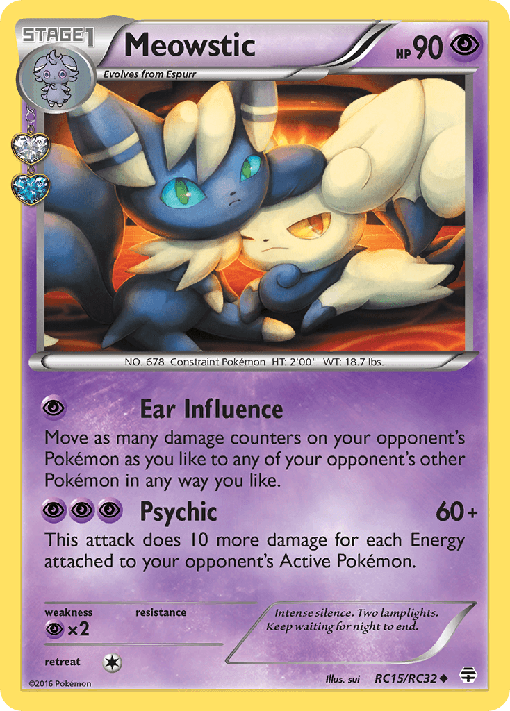 Meowstic Generations card
