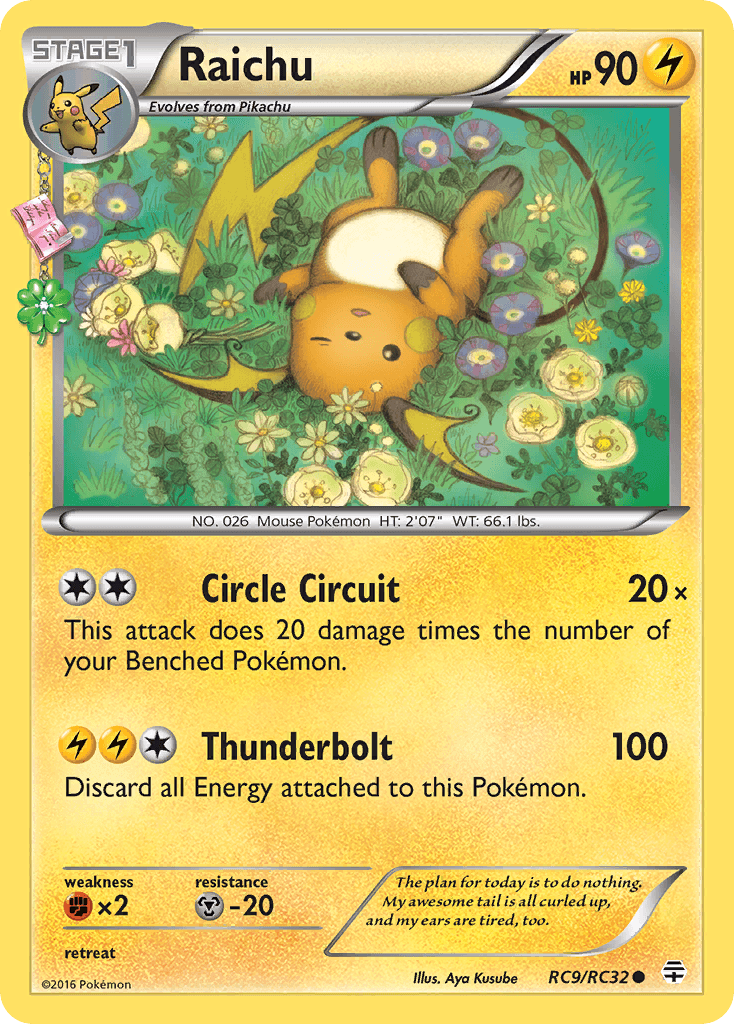 Raichu Generations card