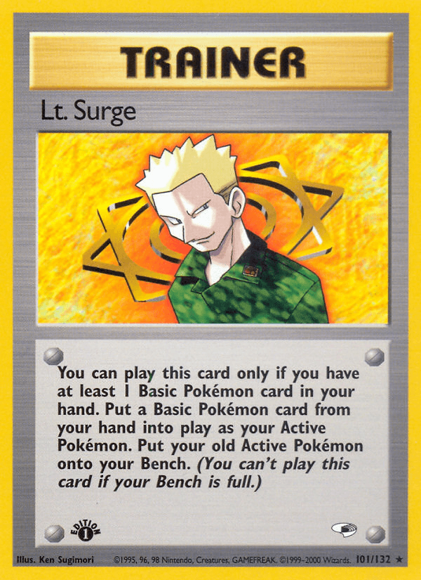 Lt. Surge Gym Heroes card