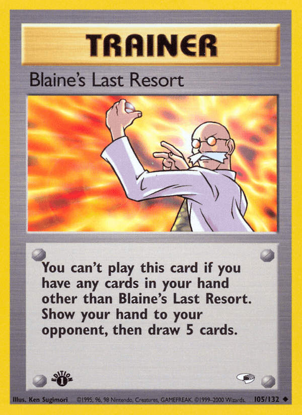Blaine's Last Resort Gym Heroes card