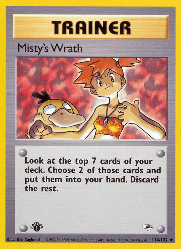 Misty's Wrath Gym Heroes card