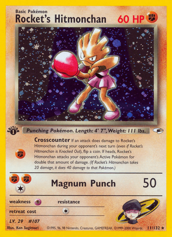 Rocket's Hitmonchan Gym Heroes card