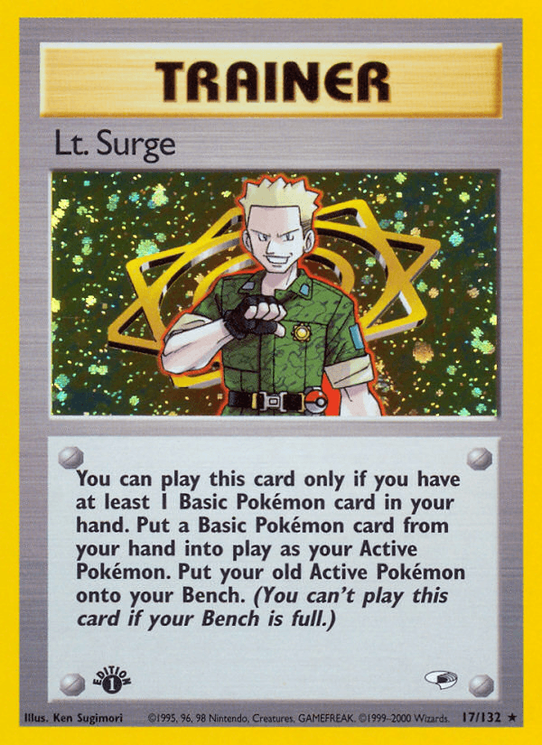 Lt. Surge Gym Heroes card