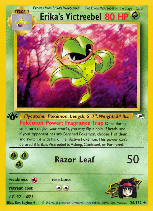 Erika's Victreebel Gym Heroes card