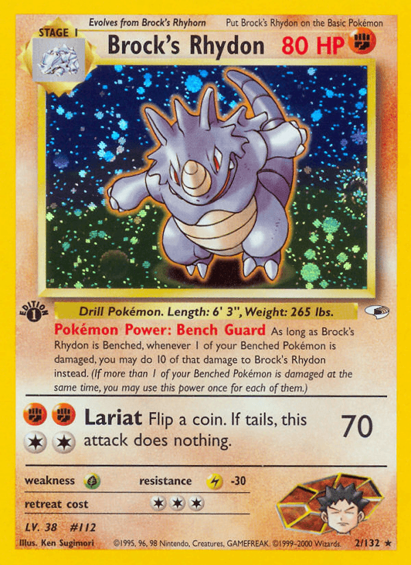 Brock's Rhydon 宝可梦 card