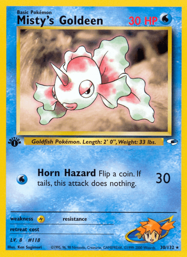 Misty's Goldeen Gym Heroes card