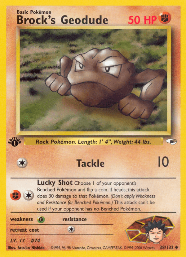 Brock's Geodude Gym Heroes card