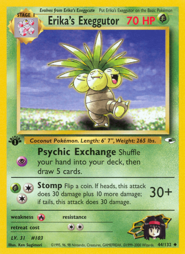 Erika's Exeggutor Gym Heroes card