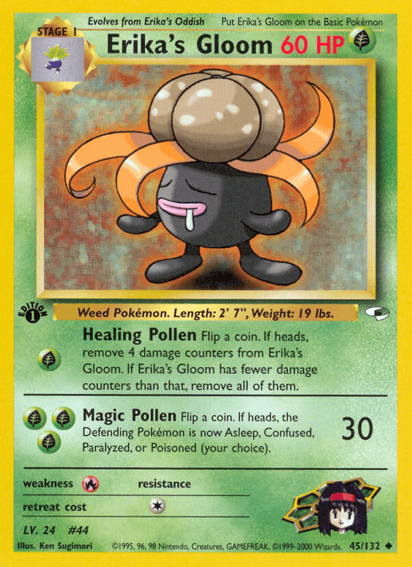 Erika's Gloom Gym Heroes card