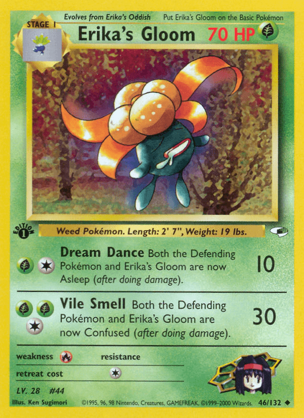 Erika's Gloom Gym Heroes card