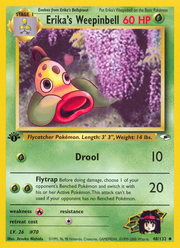 Erika's Weepinbell Gym Heroes card