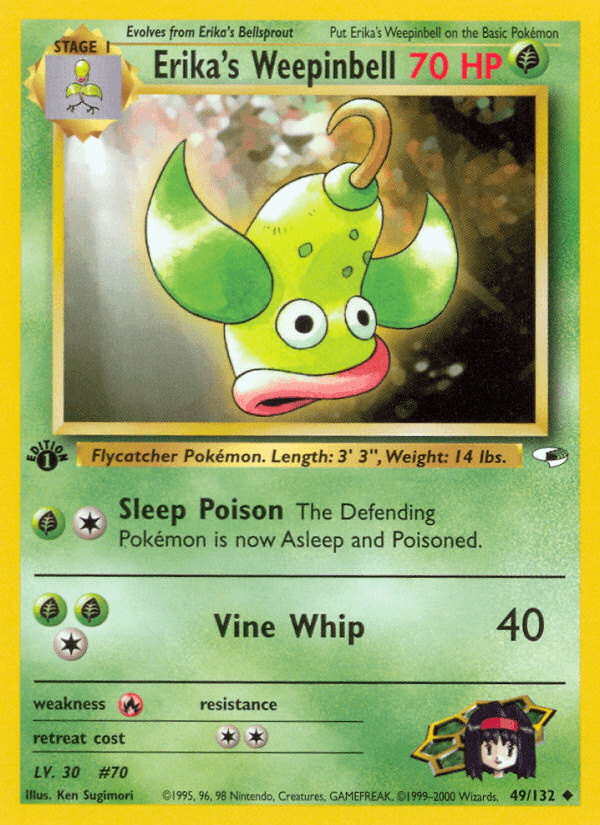 Erika's Weepinbell Gym Heroes card