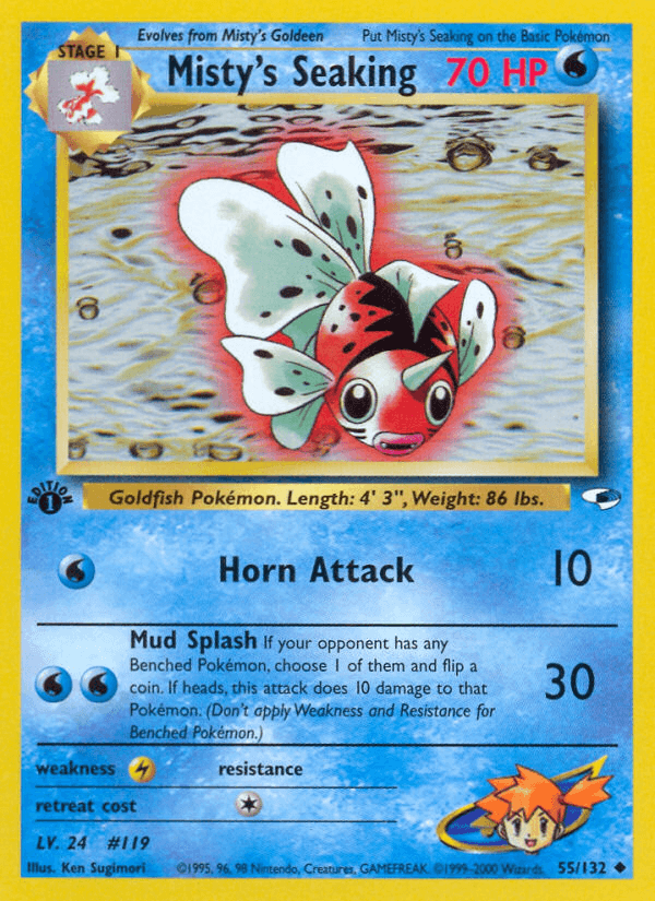 Misty's Seaking Gym Heroes card