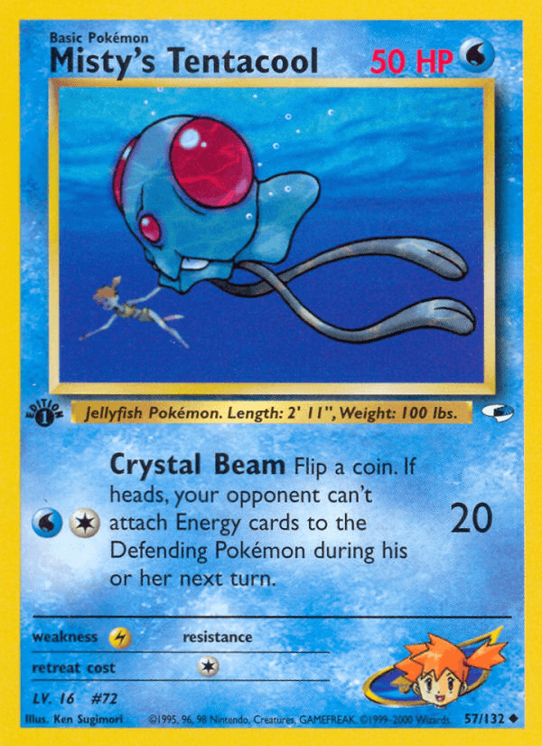 Misty's Tentacool Gym Heroes card