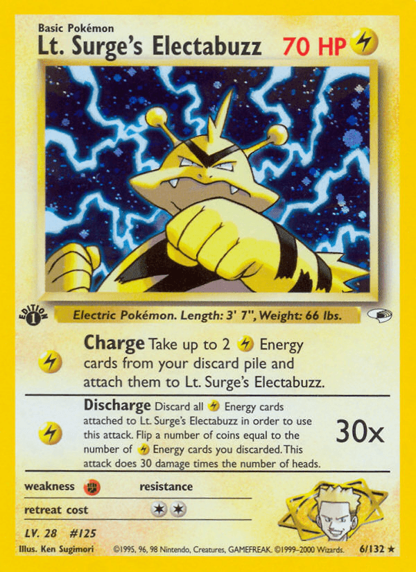 Lt. Surge's Electabuzz Gym Heroes card