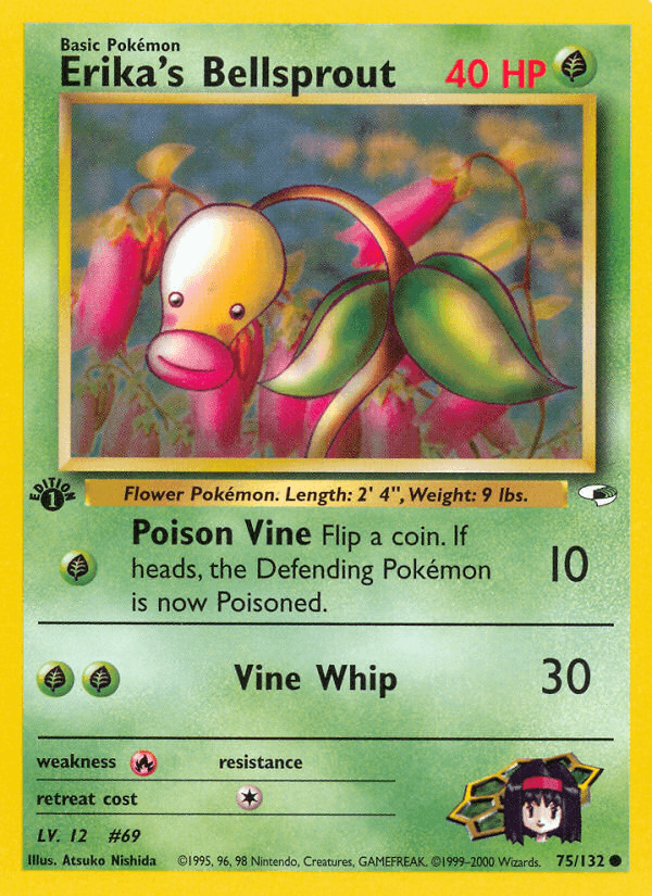 Erika's Bellsprout Gym Heroes card
