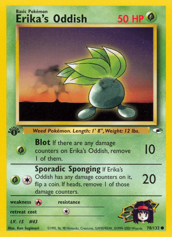 Erika's Oddish Gym Heroes card