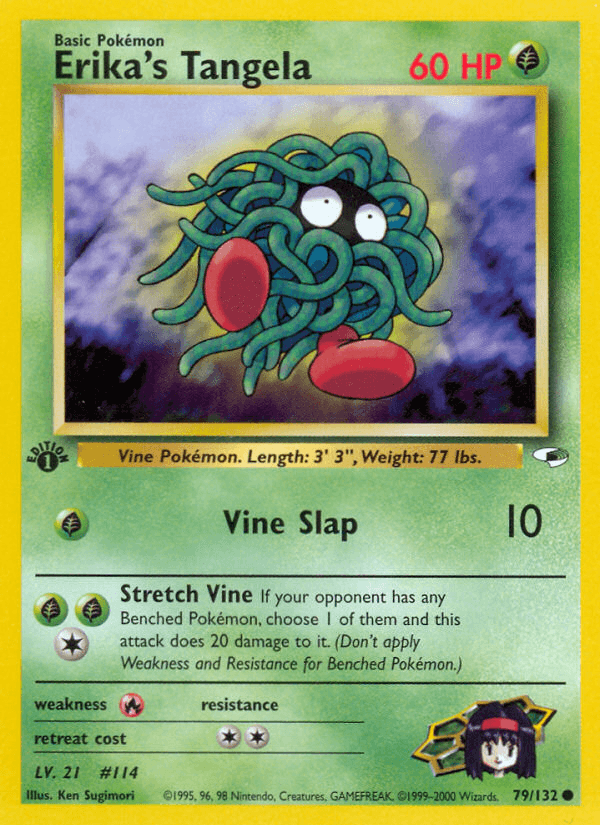 Erika's Tangela Gym Heroes card