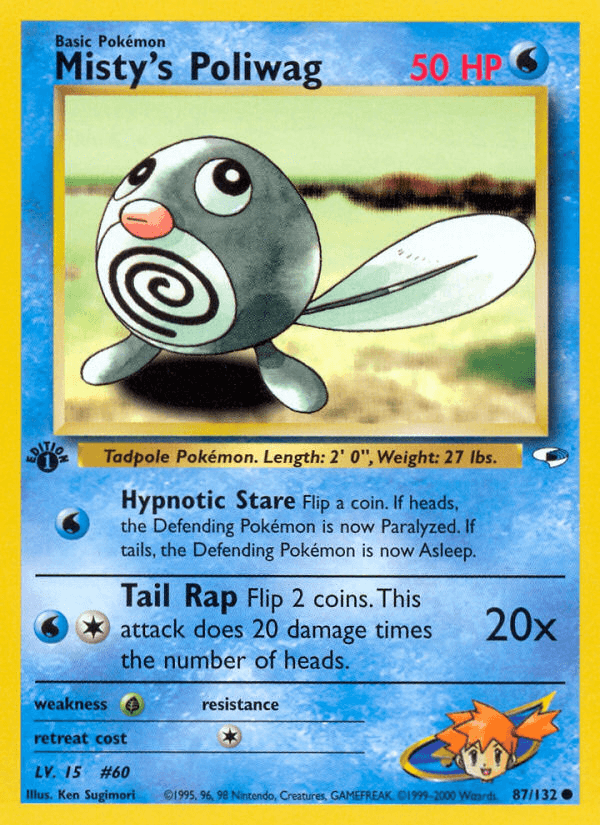 Misty's Poliwag Gym Heroes card