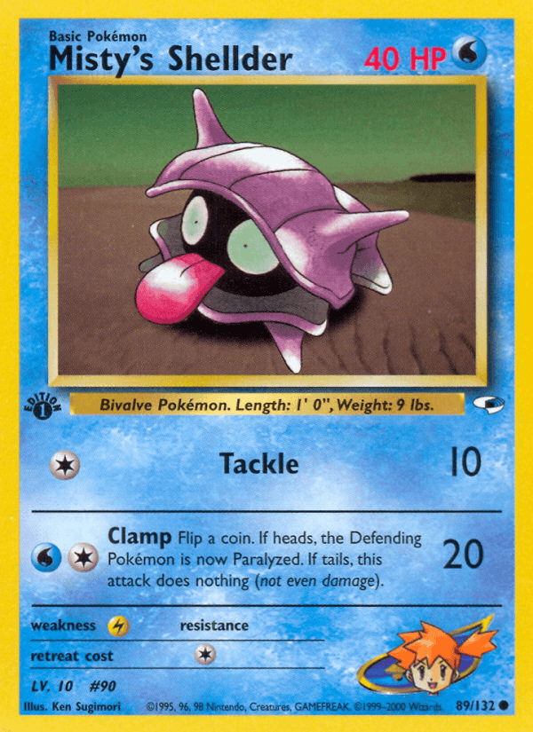 Misty's Shellder Gym Heroes card