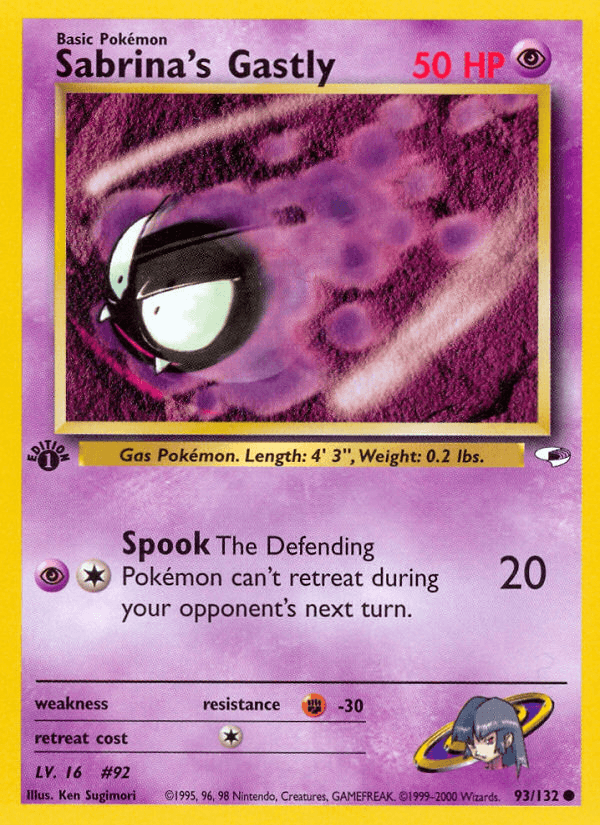 Sabrina's Gastly Gym Heroes card