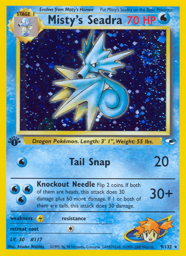 Misty's Seadra Gym Heroes card