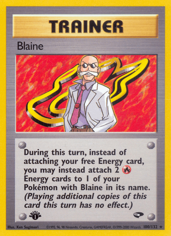 Blaine Gym Challenge card
