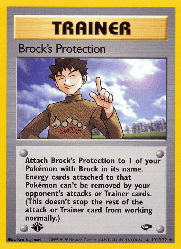 Brock's Protection Gym Challenge card