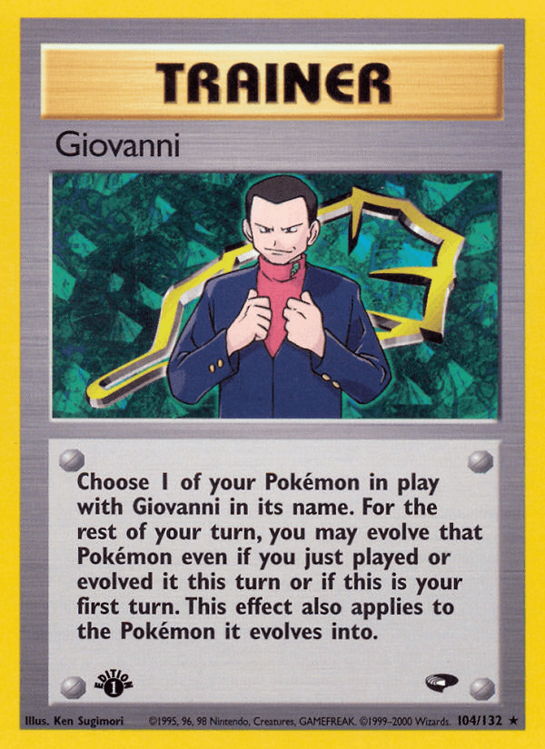 Giovanni Gym Challenge card