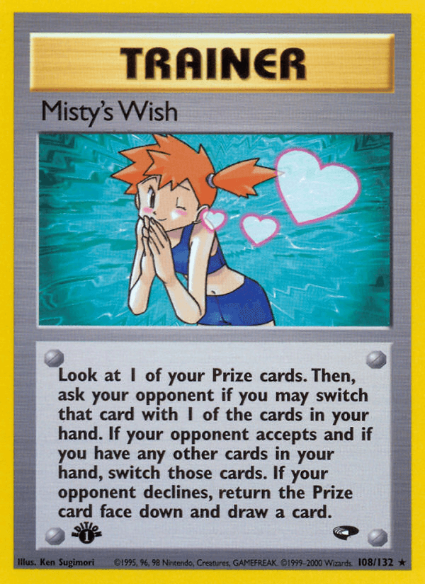 Misty's Wish Gym Challenge card