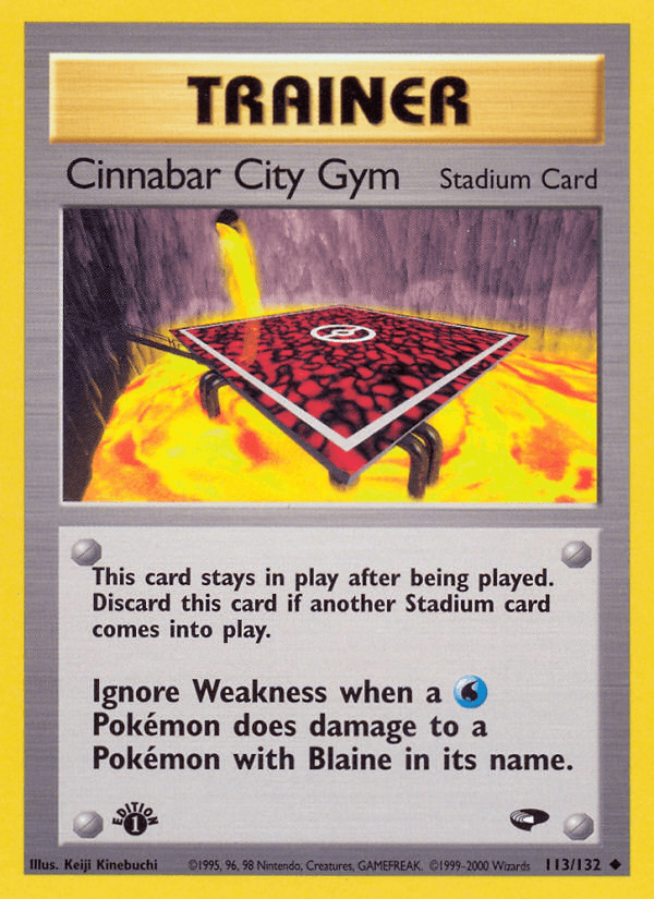 Cinnabar City Gym Gym Challenge card