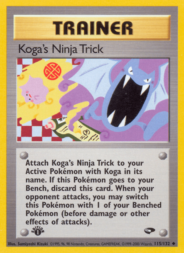 Koga's Ninja Trick Gym Challenge card