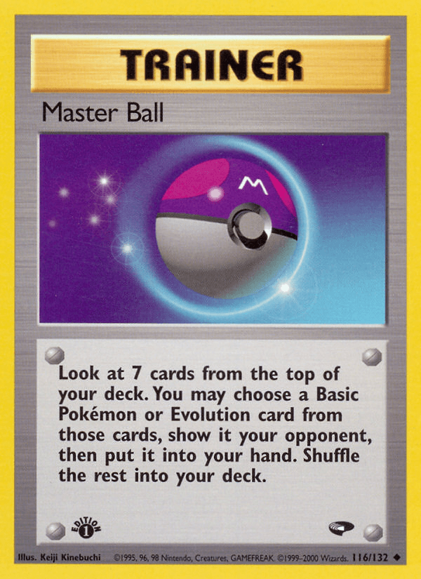 Master Ball Gym Challenge card