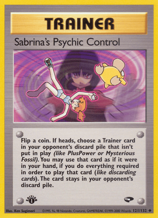 Sabrina's Psychic Control Gym Challenge card