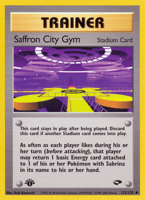 Saffron City Gym Gym Challenge card