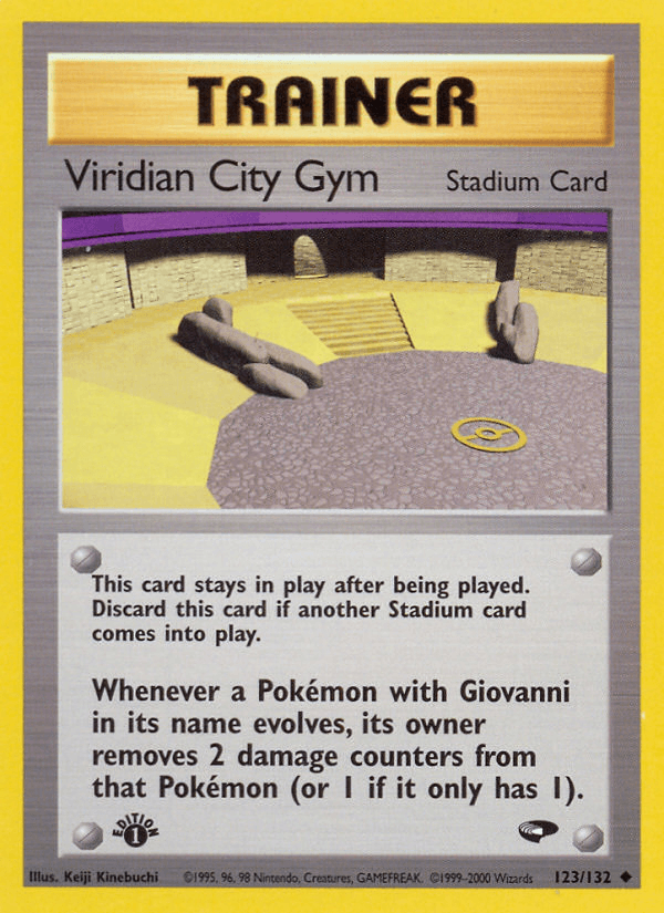 Viridian City Gym Gym Challenge card
