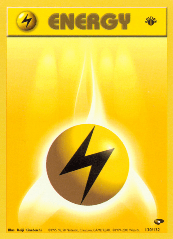 Lightning Energy Gym Challenge card